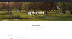 Desktop Screenshot of bayofquinte.totalegolf.com